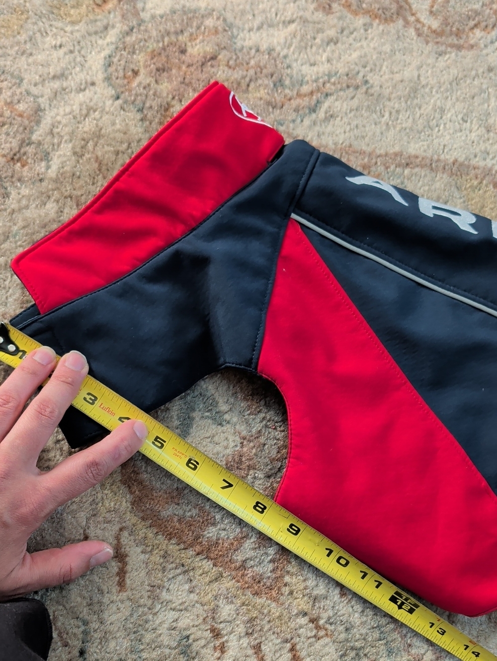 Ariat Navy and Red Team Softshell Performance Dog Coat - Picture 8 of 8